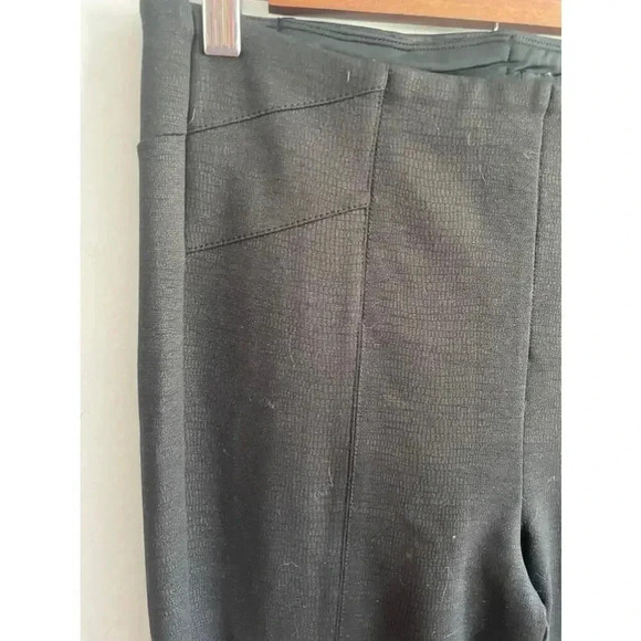 Women's Liverpool Los Angeles Black Straight Leg Snakeskin Legging Pants Size 10 - Picture 2 of 11
